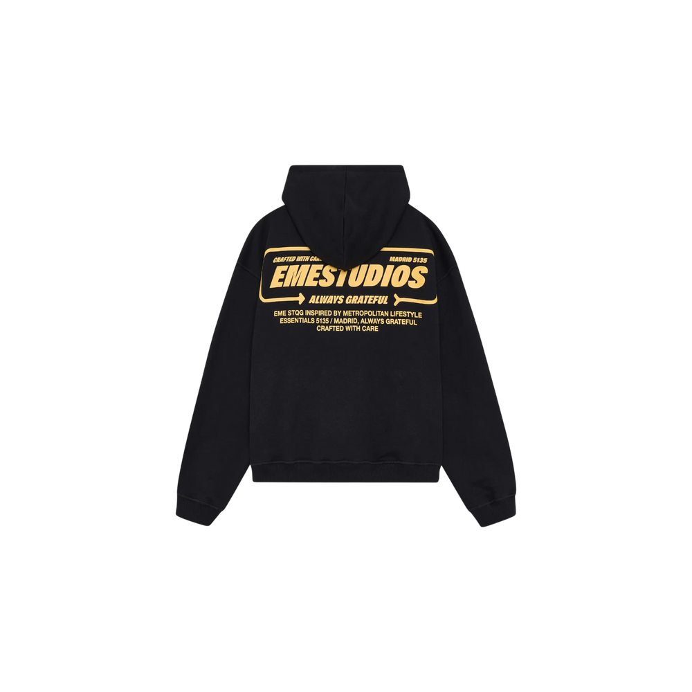 Eme Studios Signal Black Oversized Hoodie