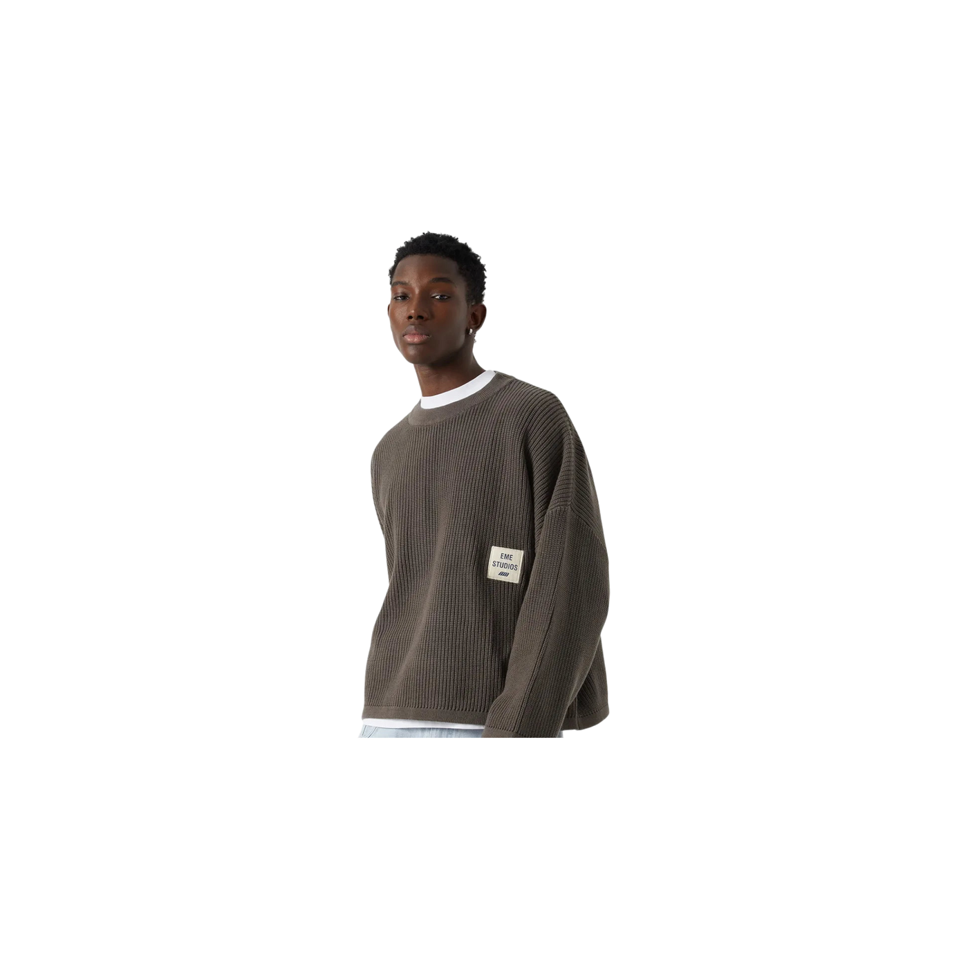 Eme Studios Sleek Fawn Knit Sweater