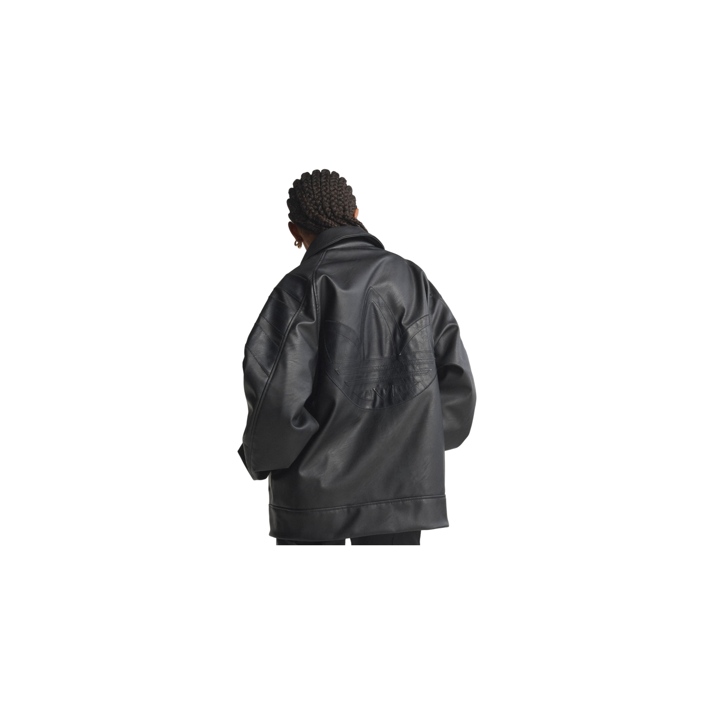 Adidas Santiago Pleather Jacket Black
