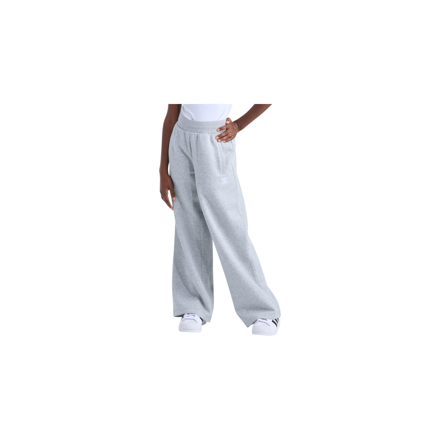 Adidas Essentials Og Htr Wide Leg Pant Medium Grey Heather