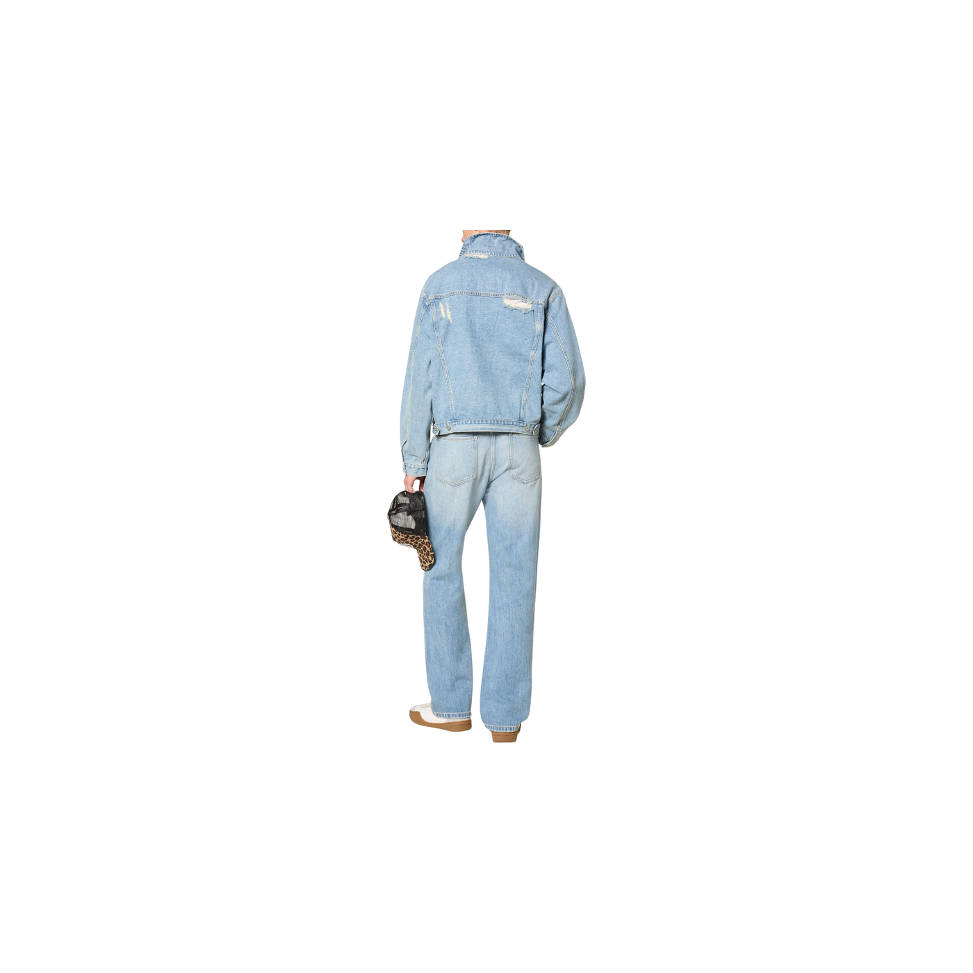 Cole Buxton Destroyed Jeans Slim Fit 400 Blue