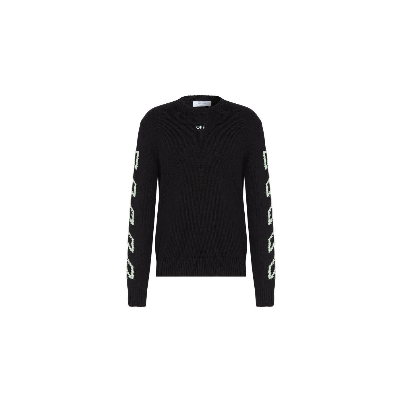 Off-White Sweater Black / Mint / White