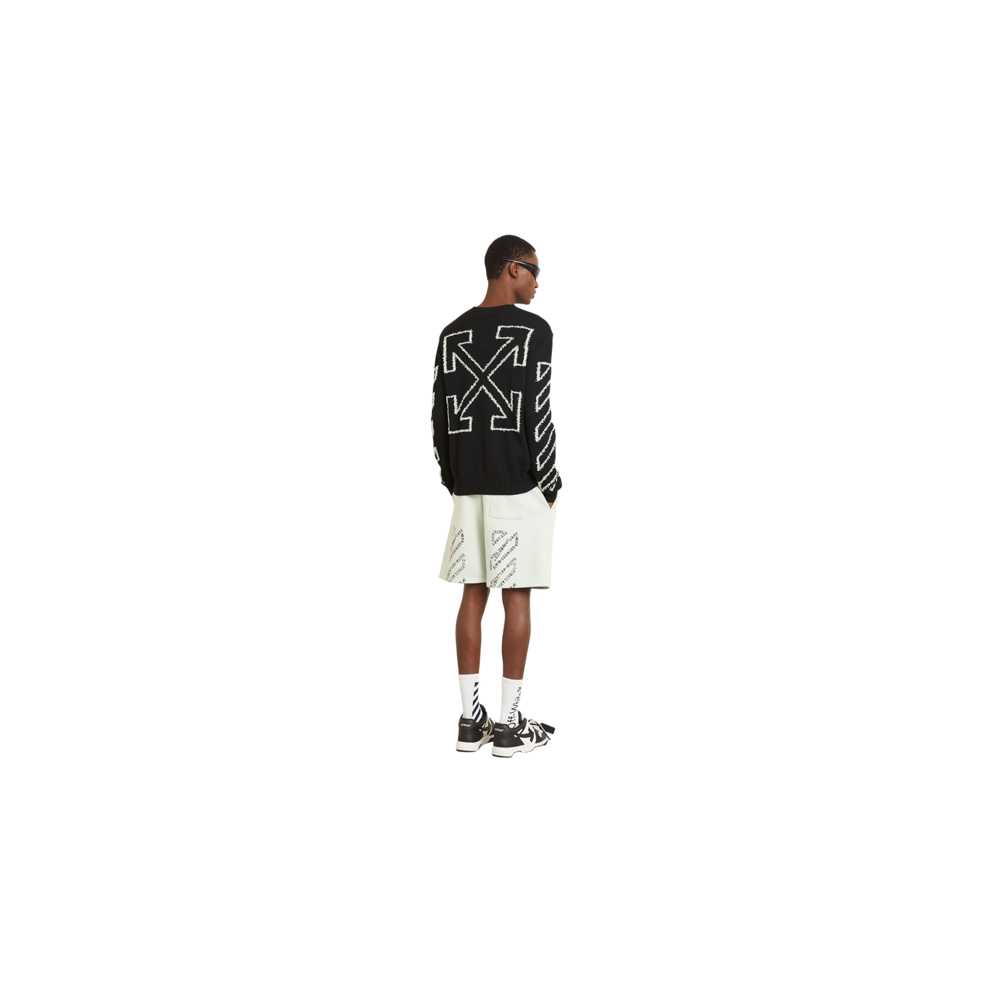 Off-White Sweater Black / Mint / White