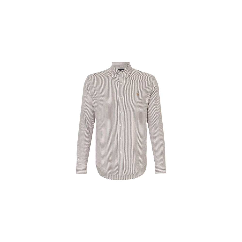 Polo Ralph Lauren Oxford Shirt Regular Fit Dark Red / White