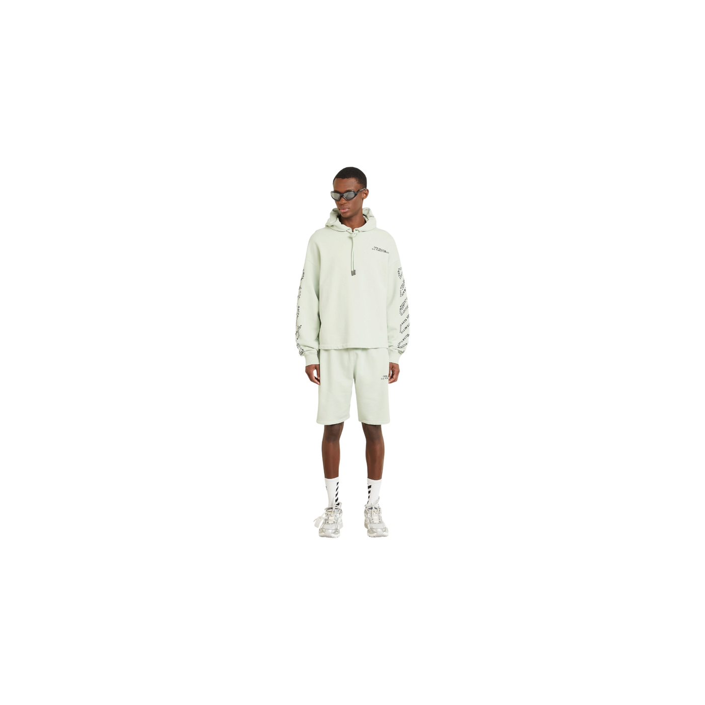 Off-White Hoodie Mint / Black
