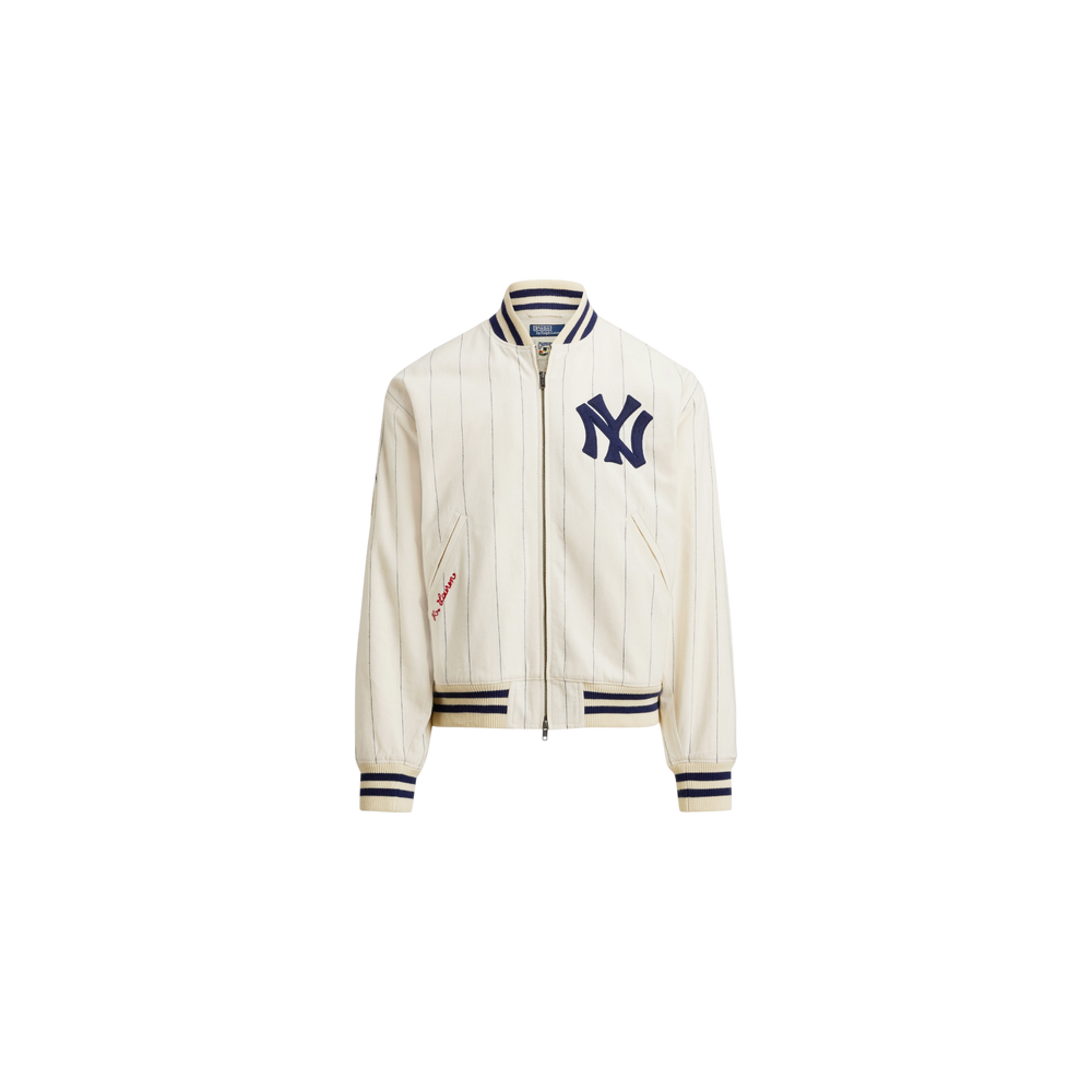 Polo Ralph Lauren Bomber Jacket Cream / Dark Red / Dark Blue