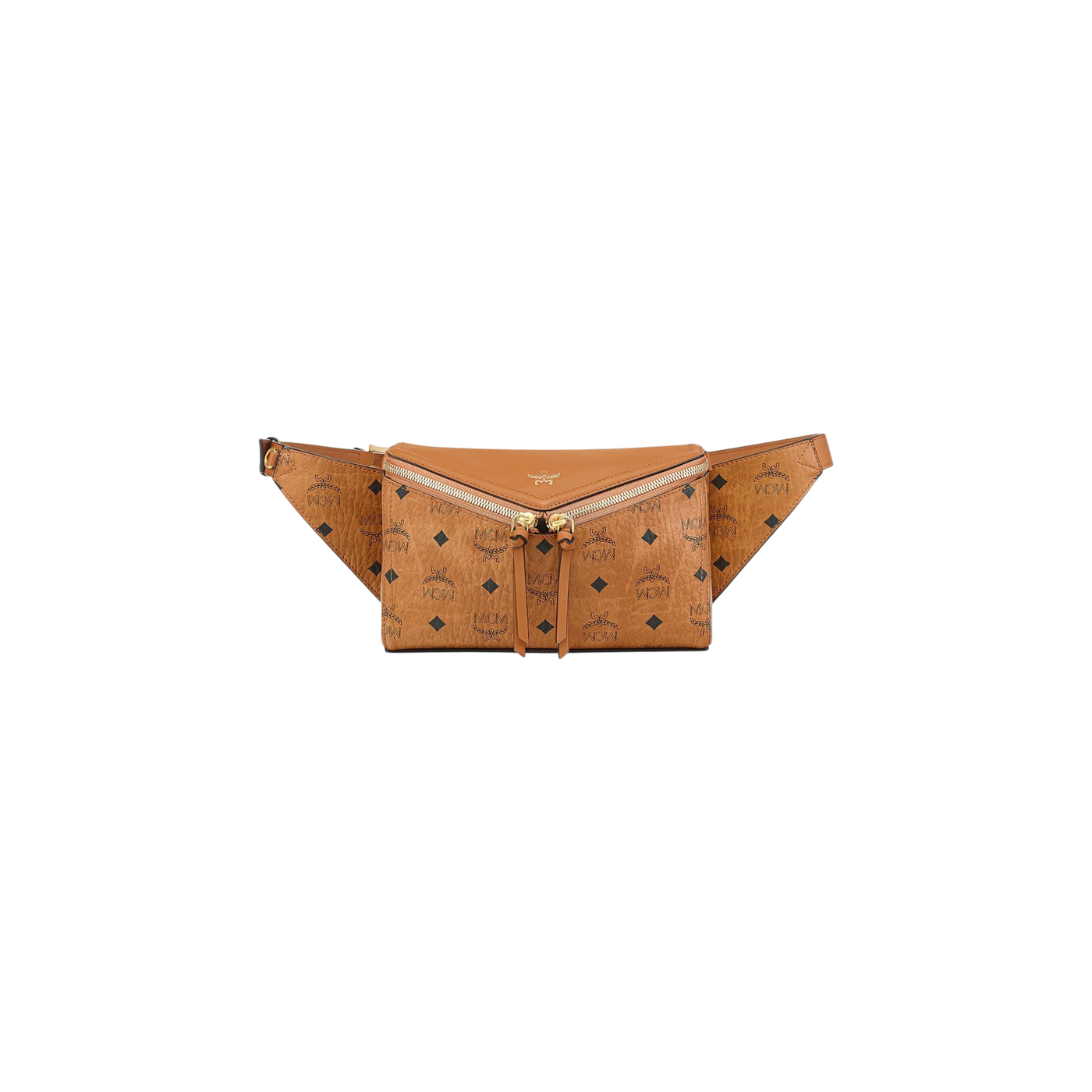Mcm Waist Bag Diamond 3d Vi Cognac