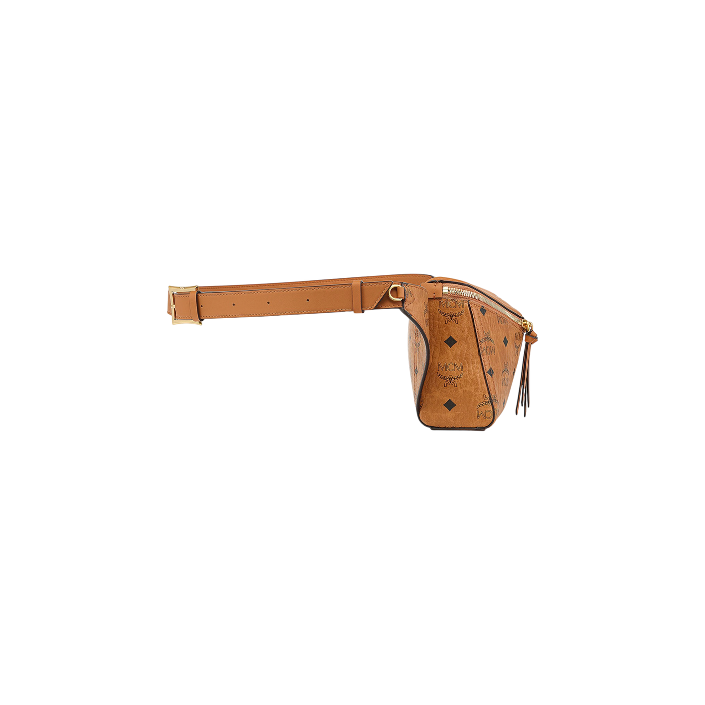 Mcm Waist Bag Diamond 3d Vi Cognac