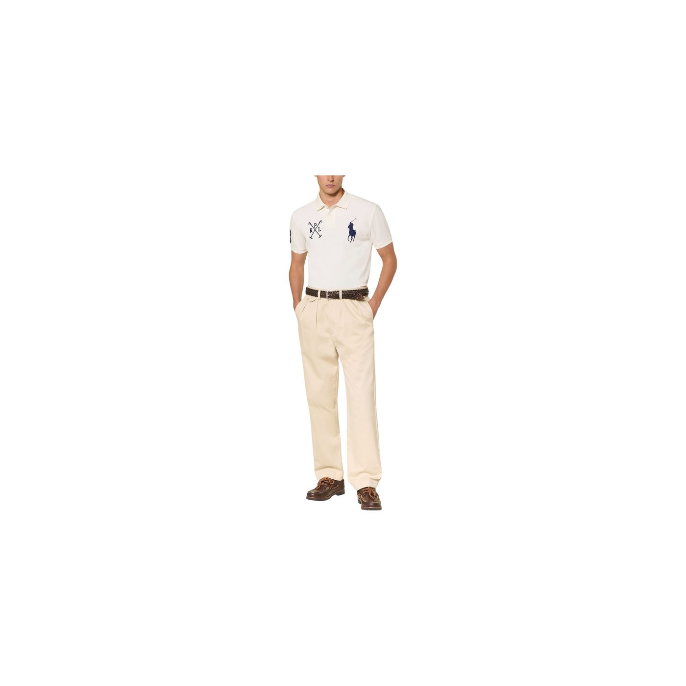 Polo Ralph Lauren Piqué Polo Shirt Custom Slim Fit White