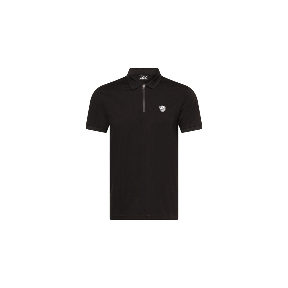 Ea7 Emporio Armani Train Premium Functional Polo Shirt Black