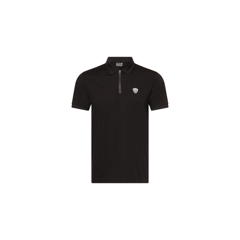 Ea7 Emporio Armani Train Premium Functional Polo Shirt Black