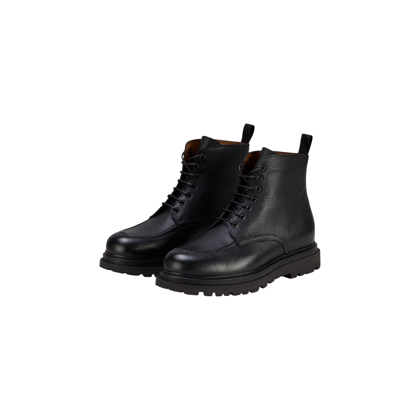 Paul Lace-up Boots Black