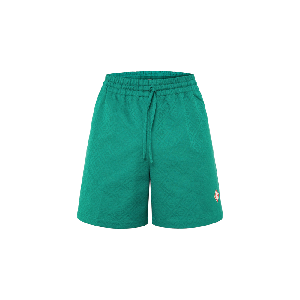 Casablanca Jacquard Shorts Green