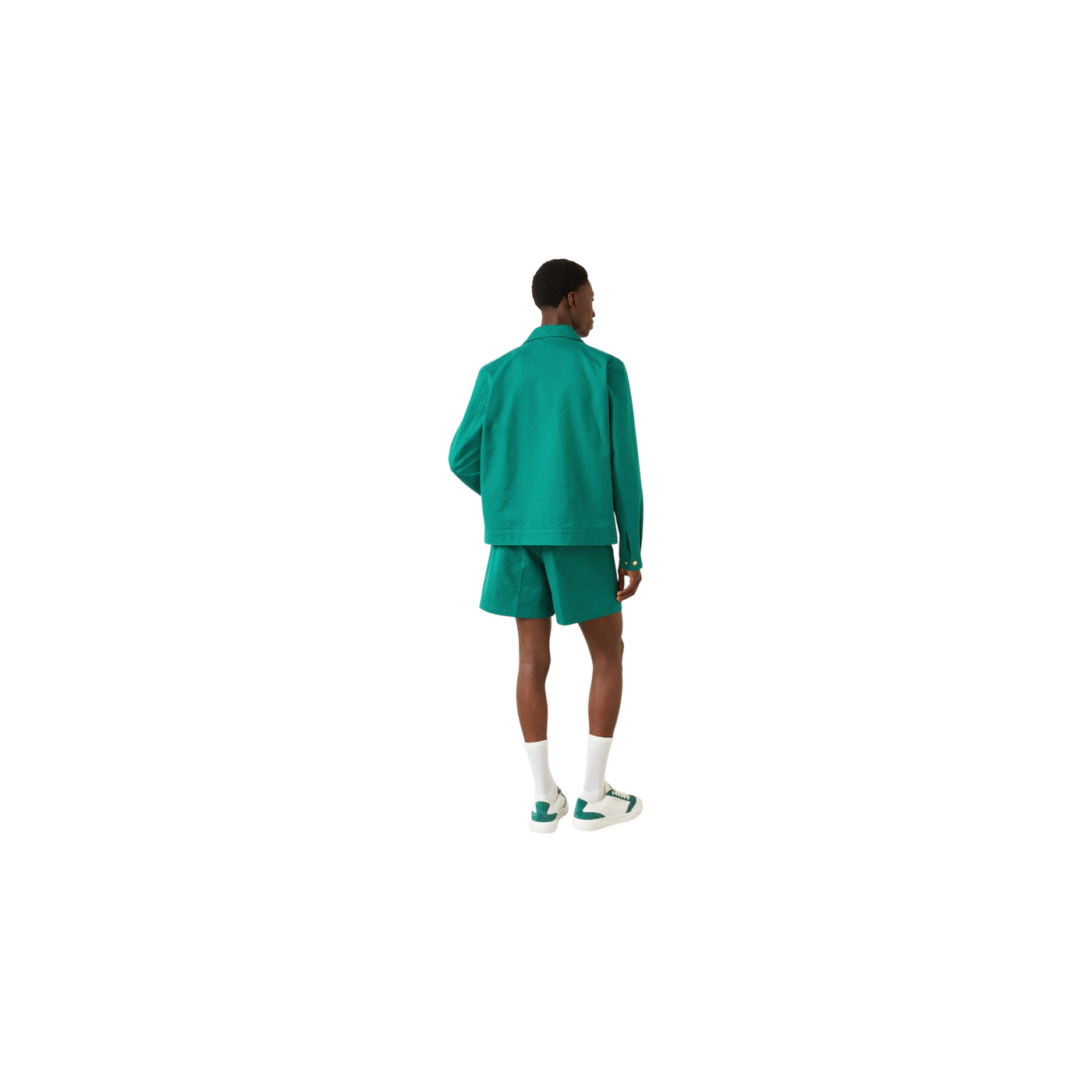 Casablanca Jacquard Shorts Green
