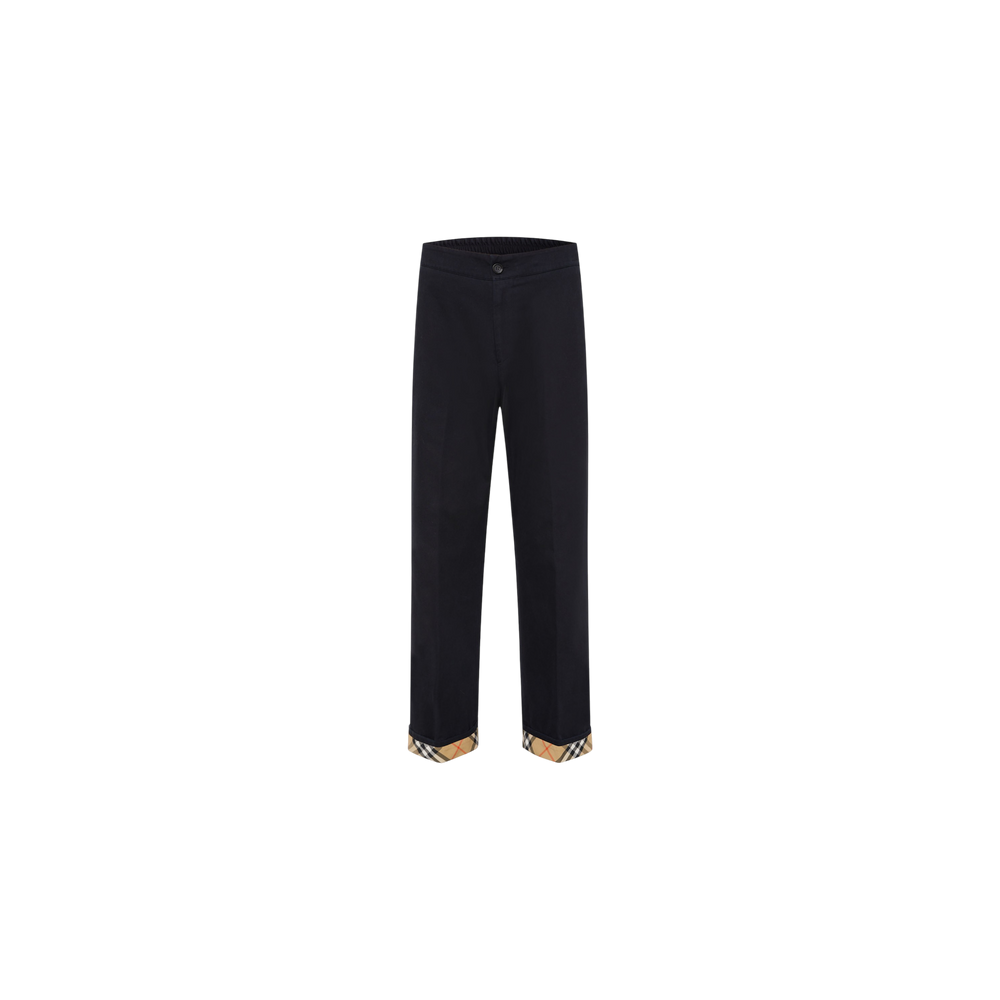 Burberry Casual Fit Trousers Dark Blue