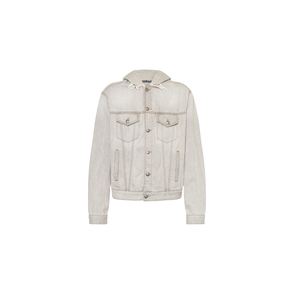 Palm Angels Denim Jacket Light Blue / Light Gray