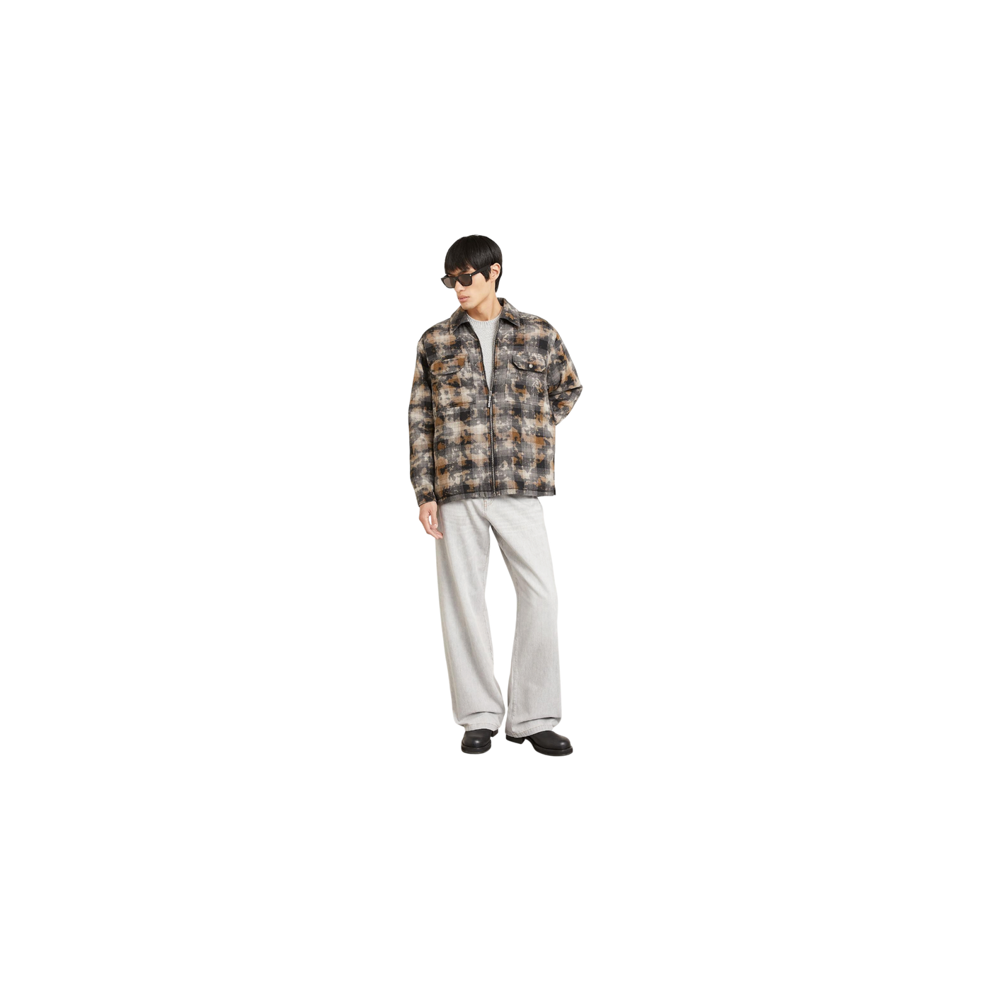 Palm Angels Jeans Loose Fit 0505 Light Grey
