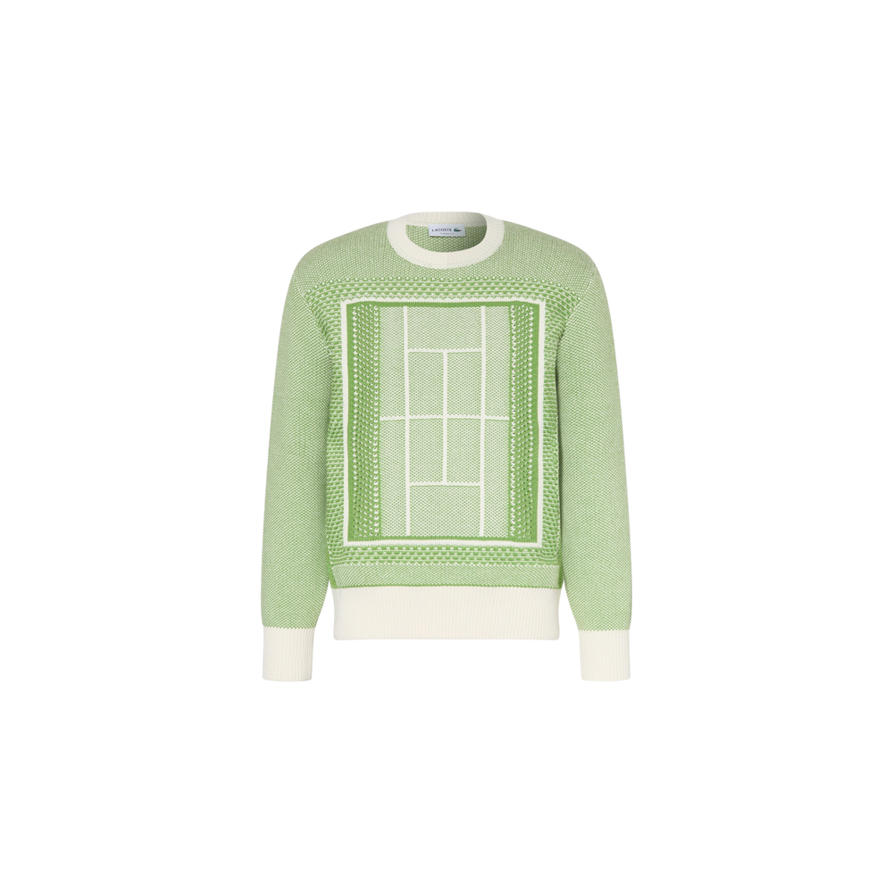 Lacoste Sweater Green / White