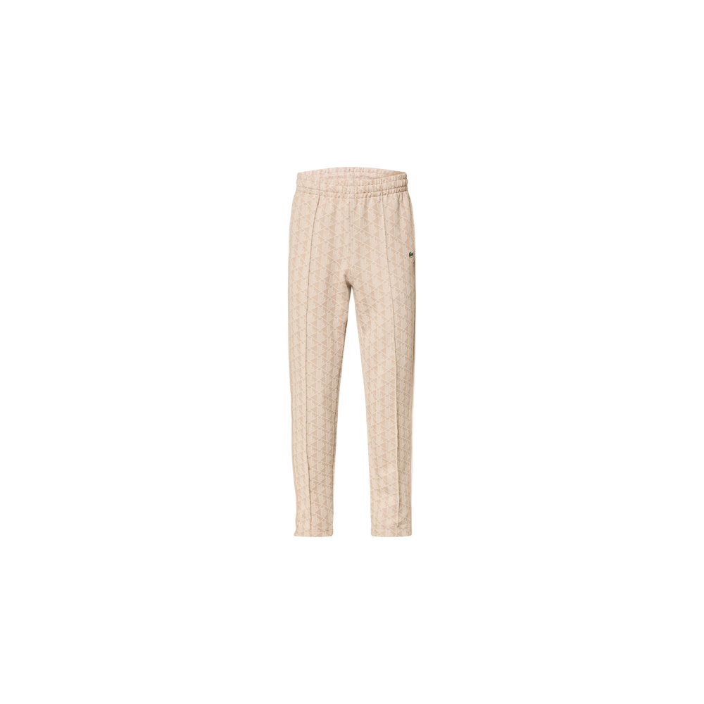 Lacoste Track Pants Beige / White