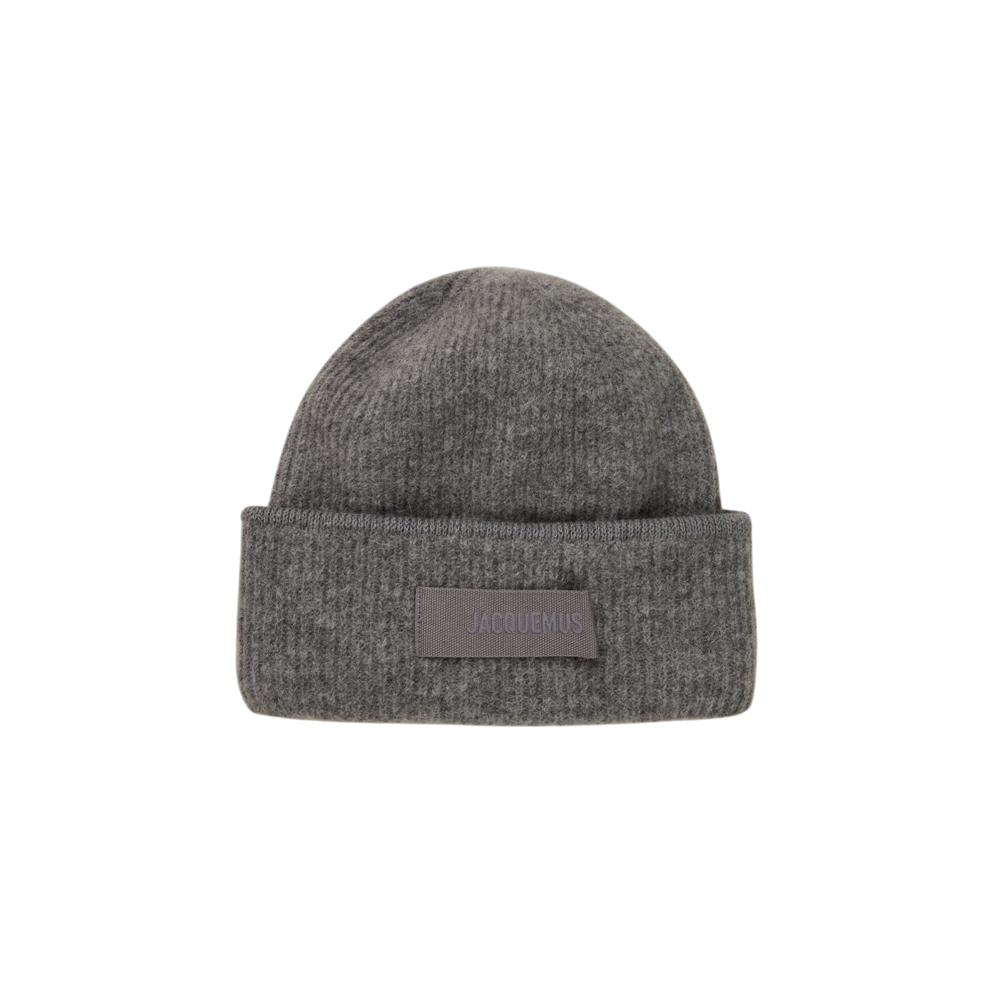 Jacquemus Hat Le Bonnet Gros Grain With Alpaca Gray