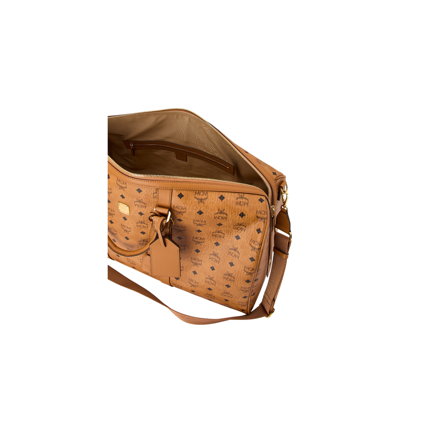 Mcm Weekender Ottomar Cognac / Black