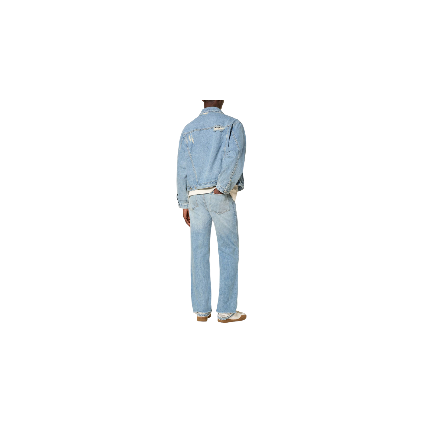 Cole Buxton Destroyed Jeans Regular Fit 400 Blue