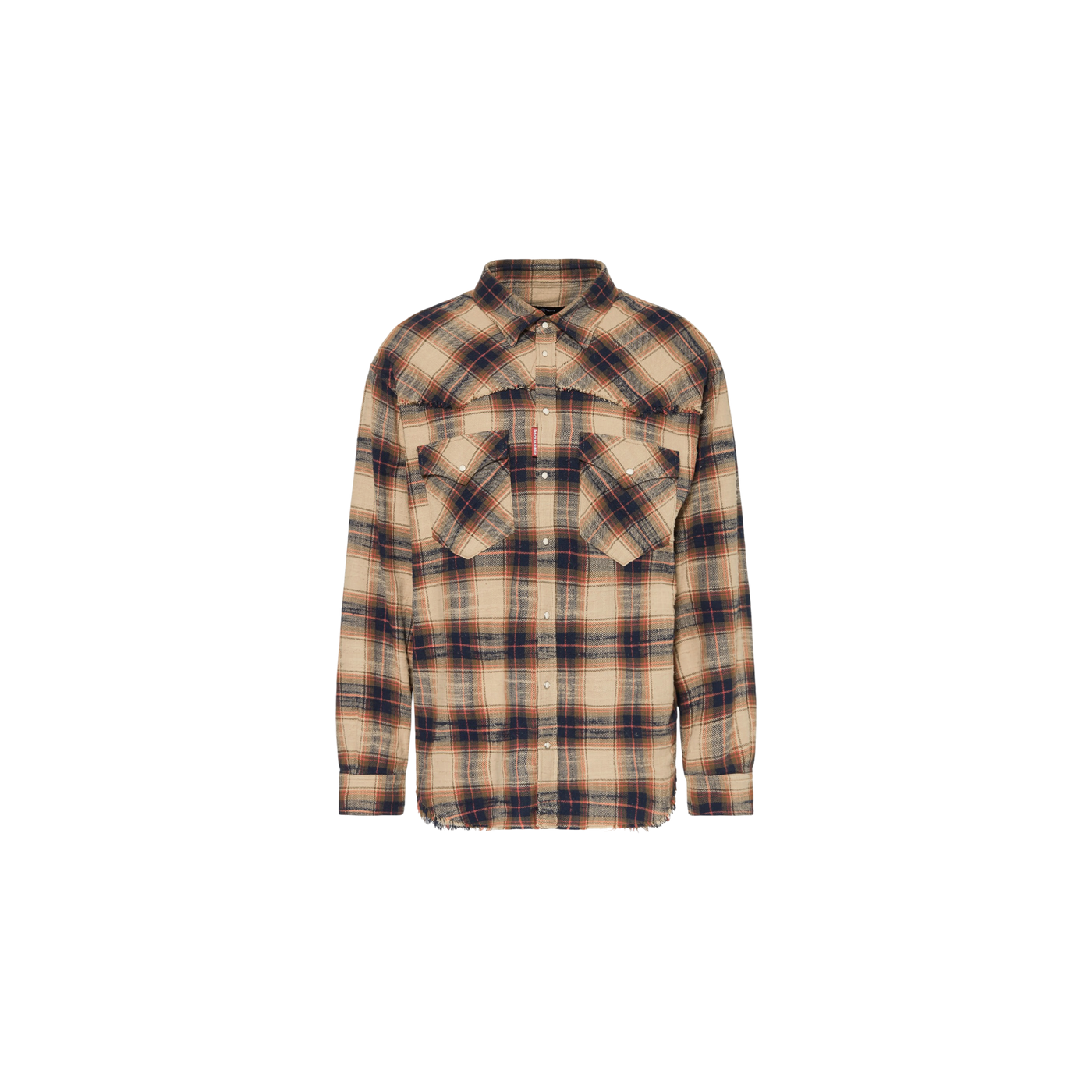 Dsquared2 Shirt Beige / Red / Dark Blue