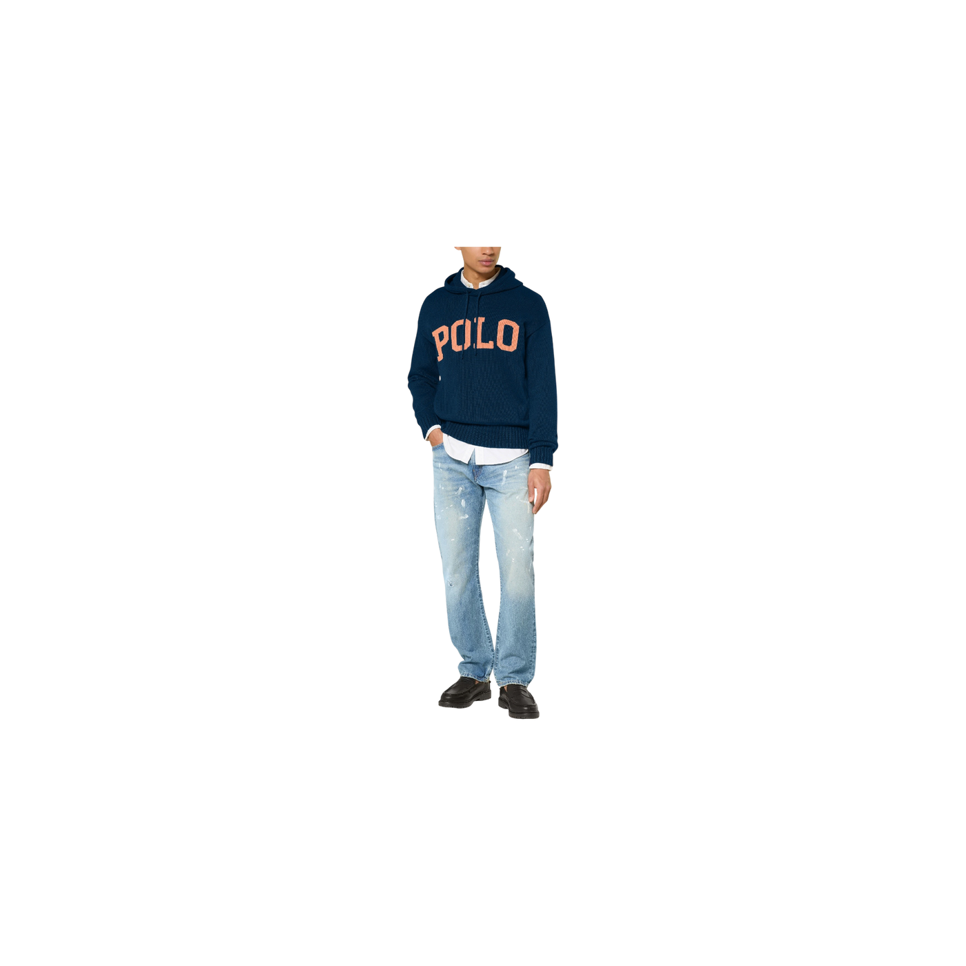 Polo Ralph Lauren Knitted Hoodie Dark Blue