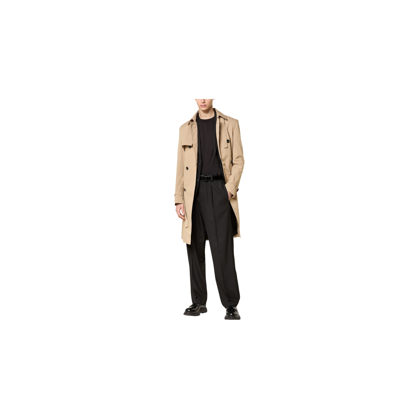 Hugo Trench Coat Maluks Beige