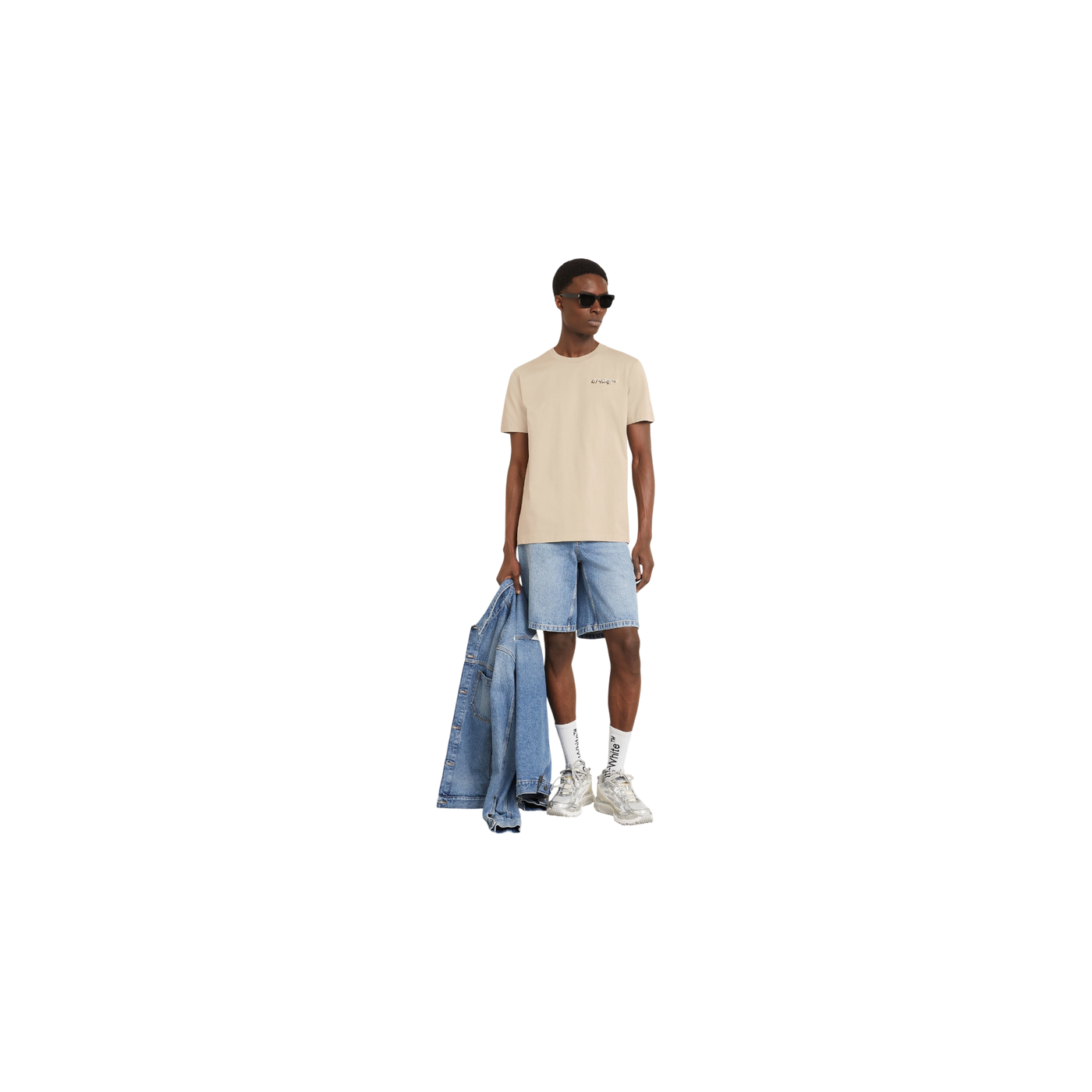 Off-White T-shirt Light Brown