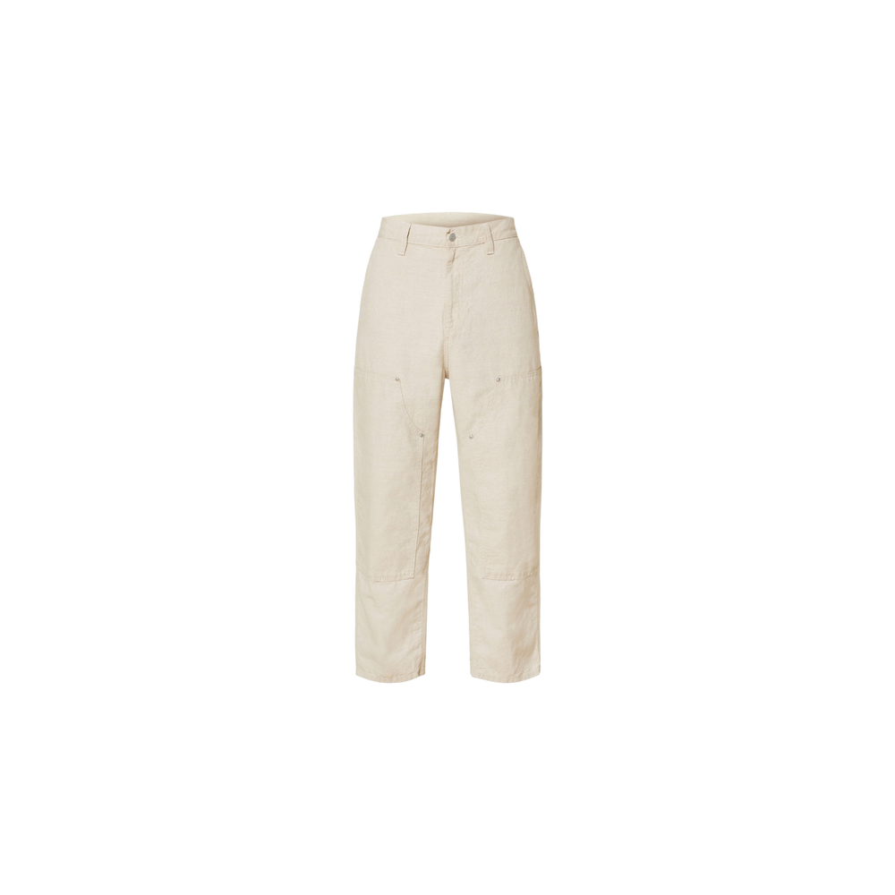Carhartt Wip Walter Regular Fit Trousers With Linen Beige