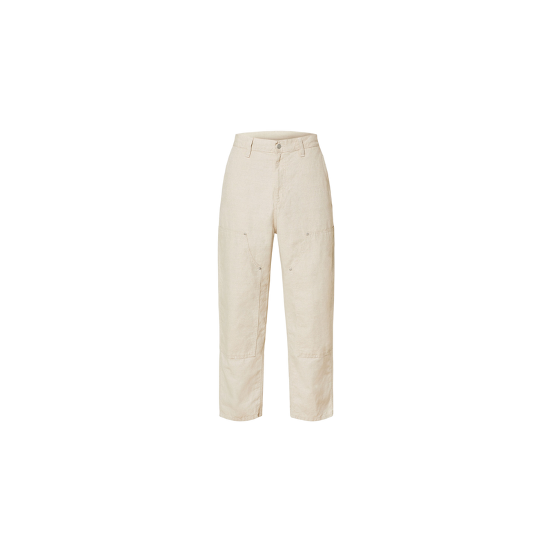 Carhartt Wip Walter Regular Fit Trousers With Linen Beige