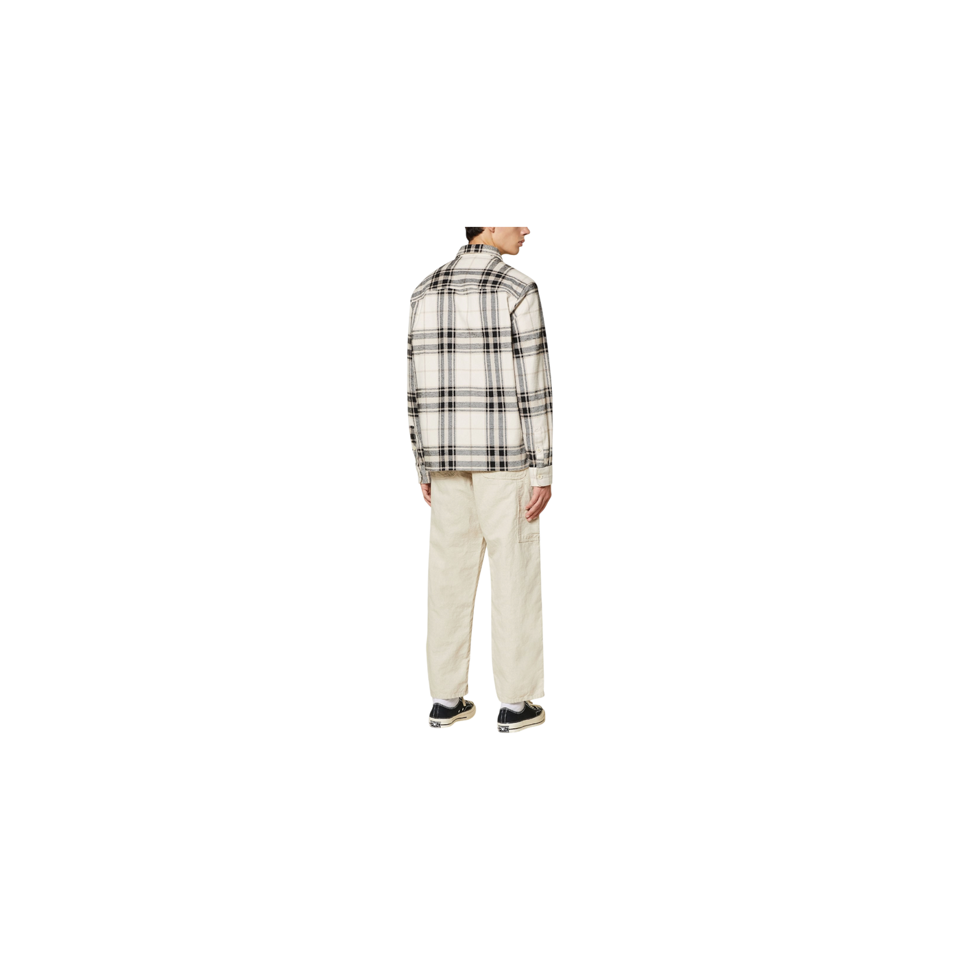 Carhartt Wip Walter Regular Fit Trousers With Linen Beige