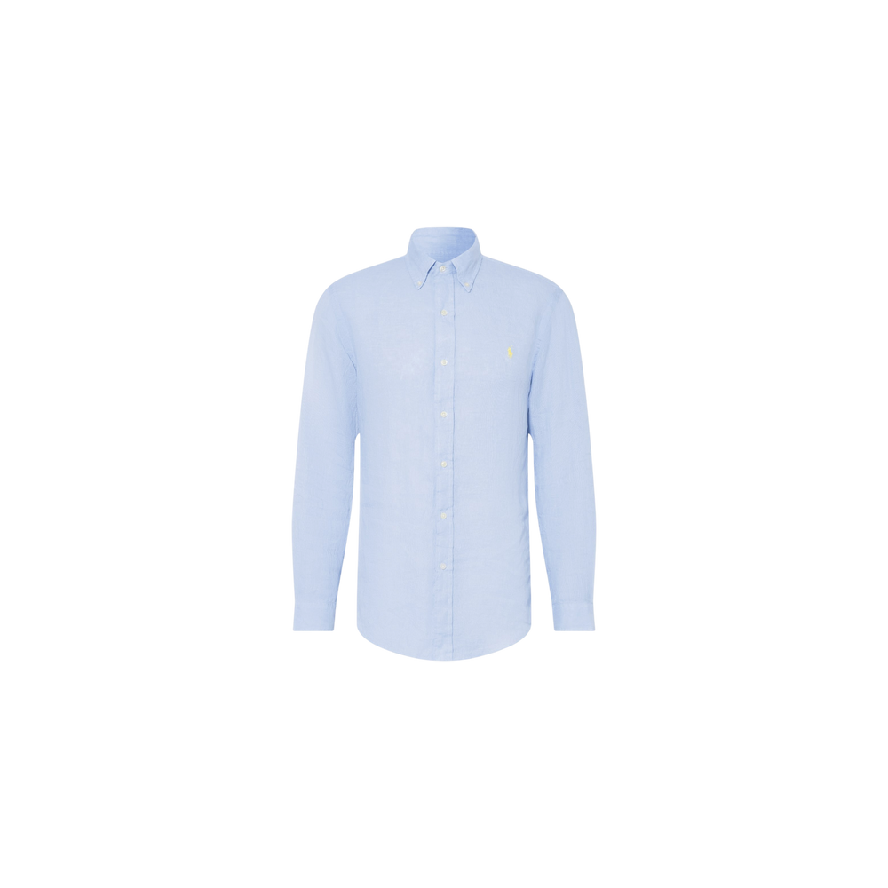 Polo Ralph Lauren Linen Shirt Custom Fit Light Blue