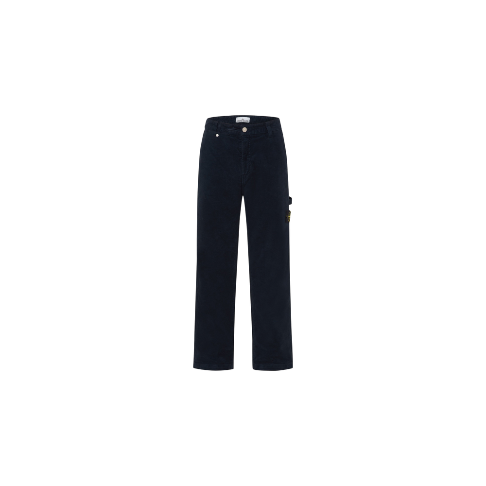 Stone Island Loose-fit Chino Pants Dark Blue