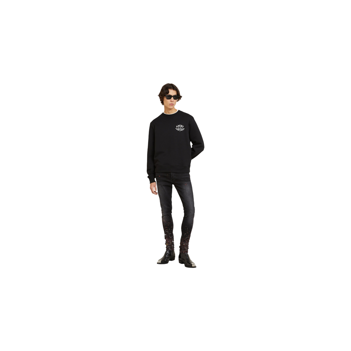 Amiri Skinny Fit Jeans Aged Black Aged Black