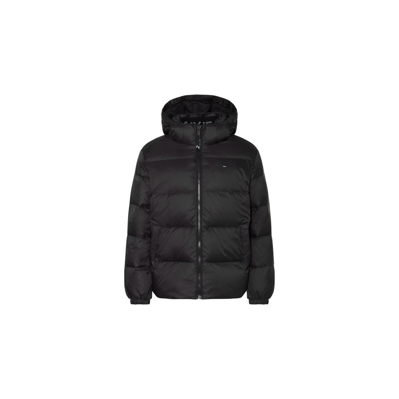 Tommy Jeans Down Jacket With Removable Hood Black