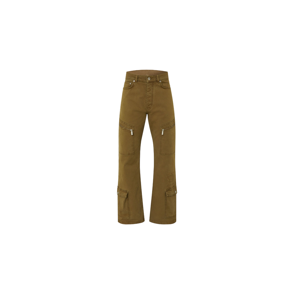 Off-White Gothic Cargo Pants Regular Fit Khaki