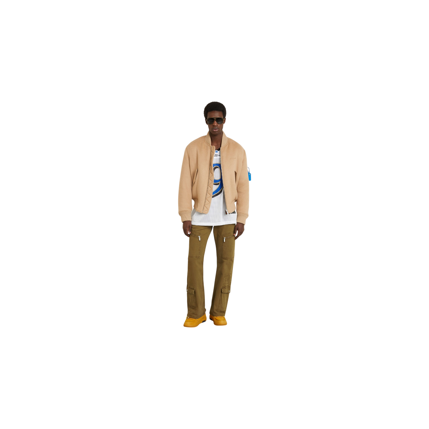 Off-White Gothic Cargo Pants Regular Fit Khaki