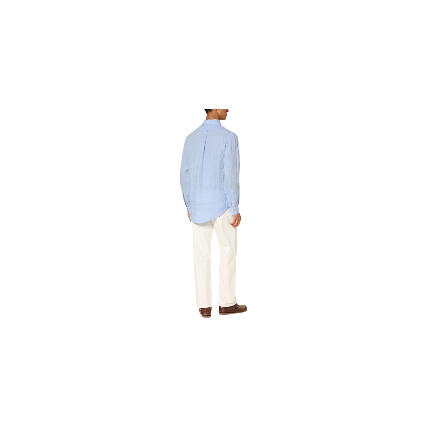 Polo Ralph Lauren Linen Shirt Custom Fit Light Blue