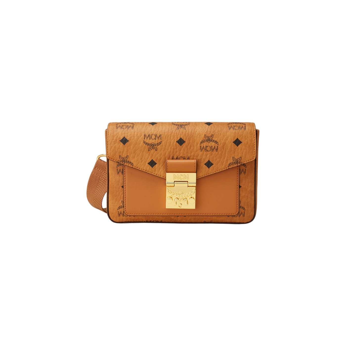 Mcm Mcm Viktor Crossbody Bag Can Be Worn As A Waist Bag Cognac