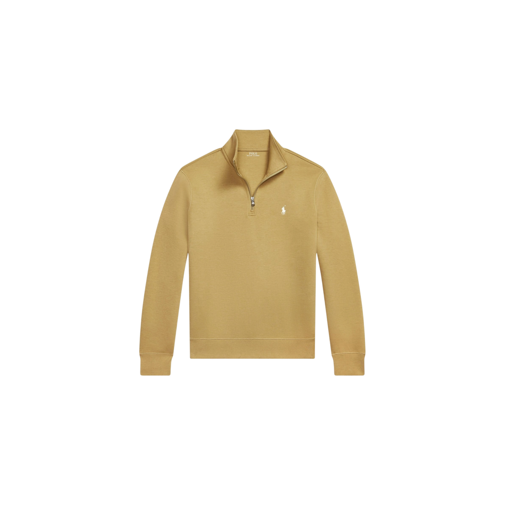Polo Ralph Lauren Jersey Half-Zip Sweater Khaki / White