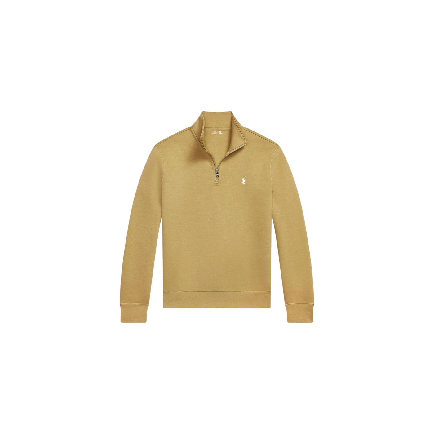 Polo Ralph Lauren Jersey Half-Zip Sweater Khaki / White