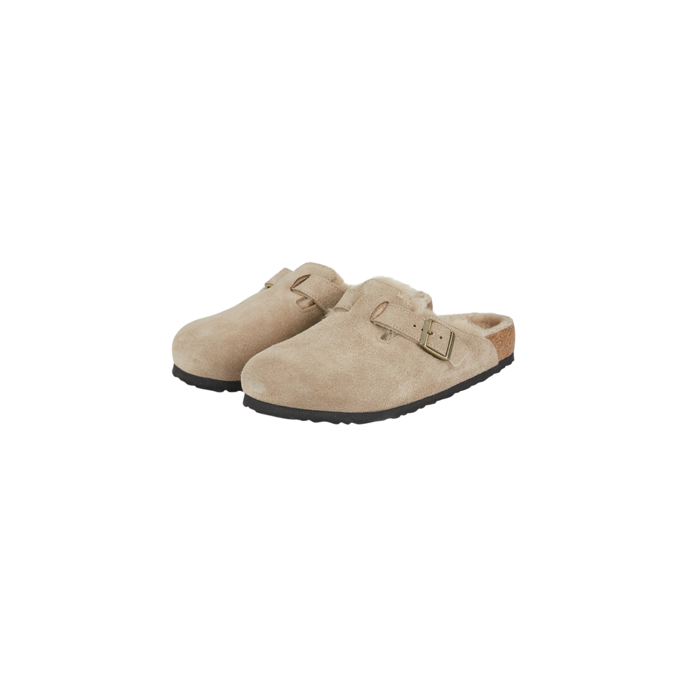 Birkenstock Boston Mules Lined Taupe