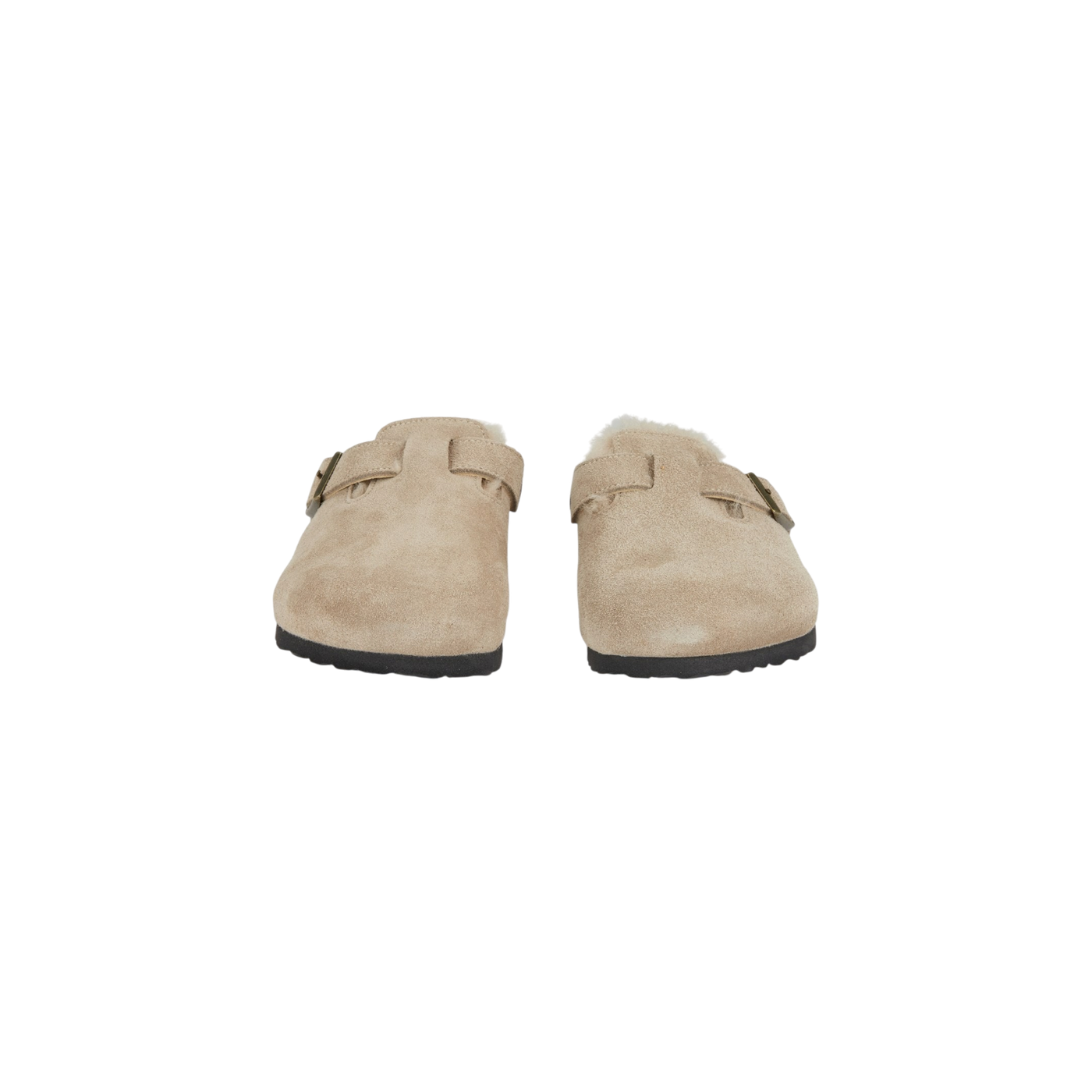 Birkenstock Boston Mules Lined Taupe