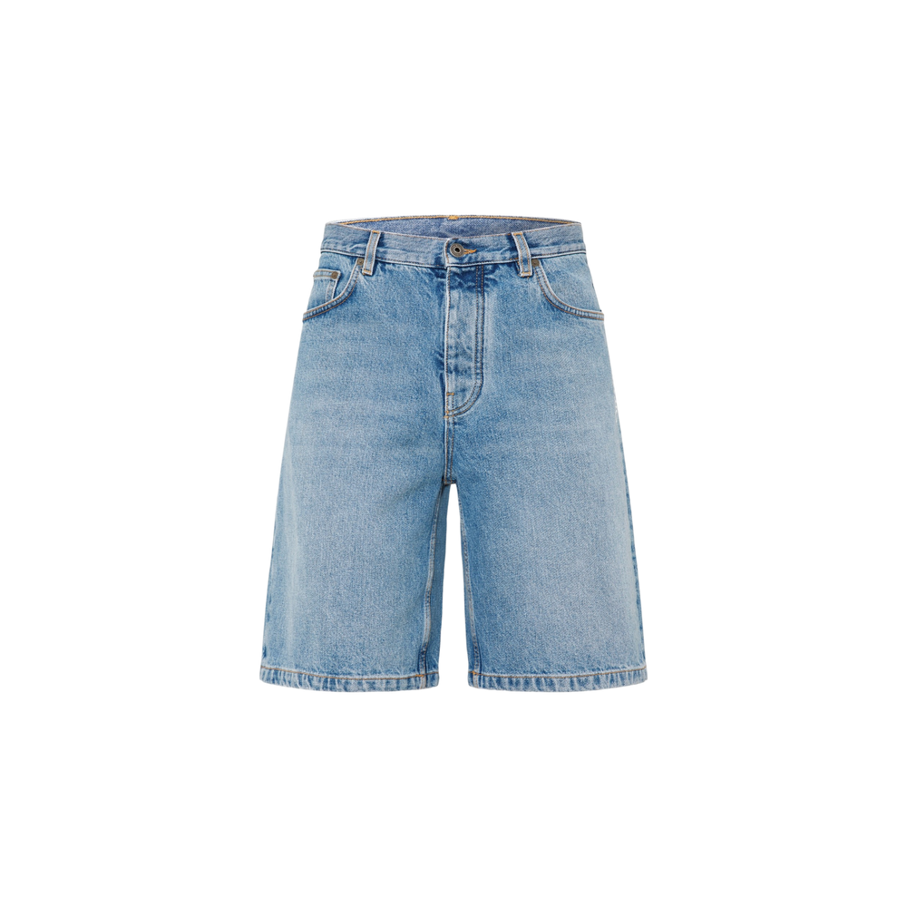 Off-White Denim Shorts 400 Light Medium Blue