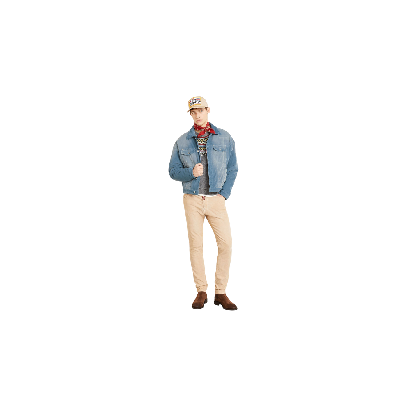 Dsquared2 Corduroy Jacket Blue