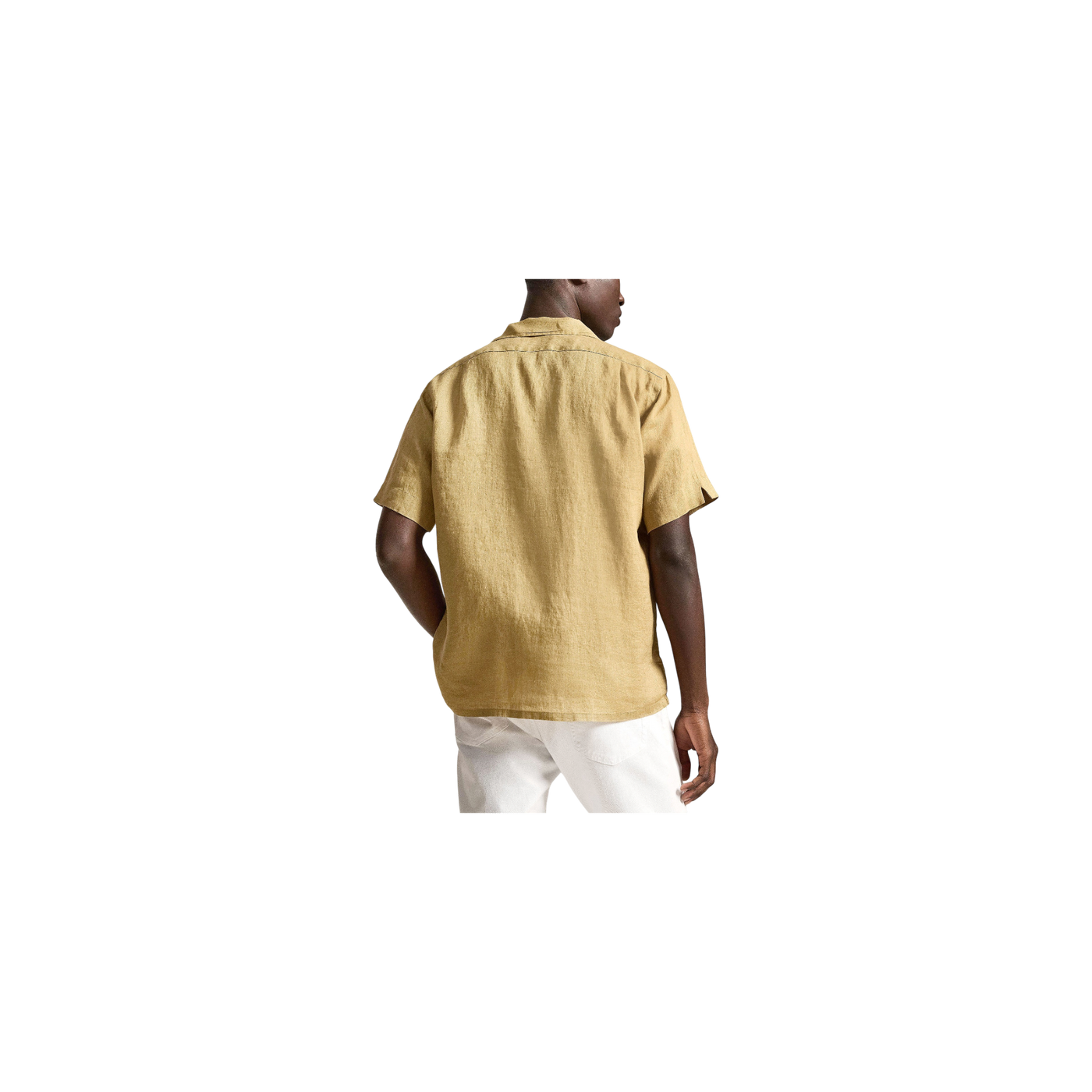 Polo Ralph Lauren Resort Shirt Classic Fit Made Of Linen Cognac