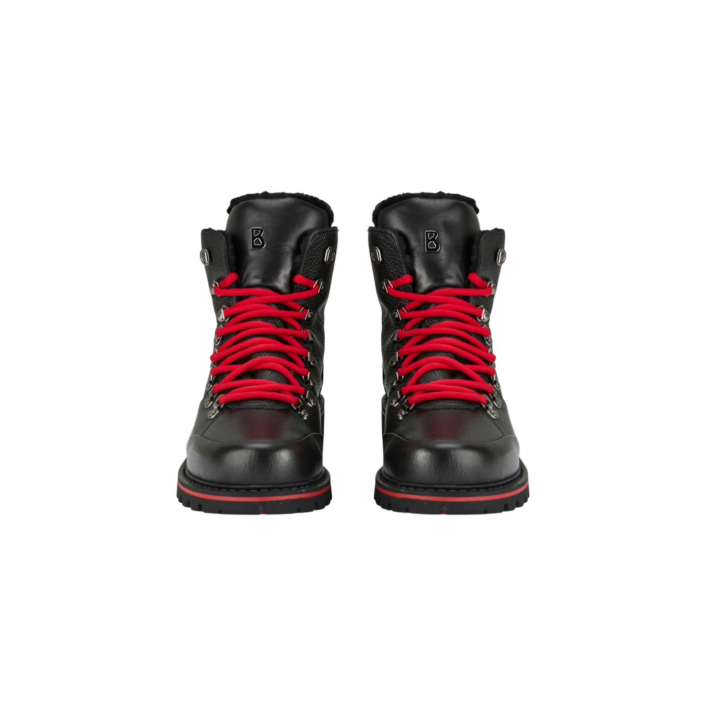 Bogner Lace-up Boots Helsinki S 26 Lined Black / Red