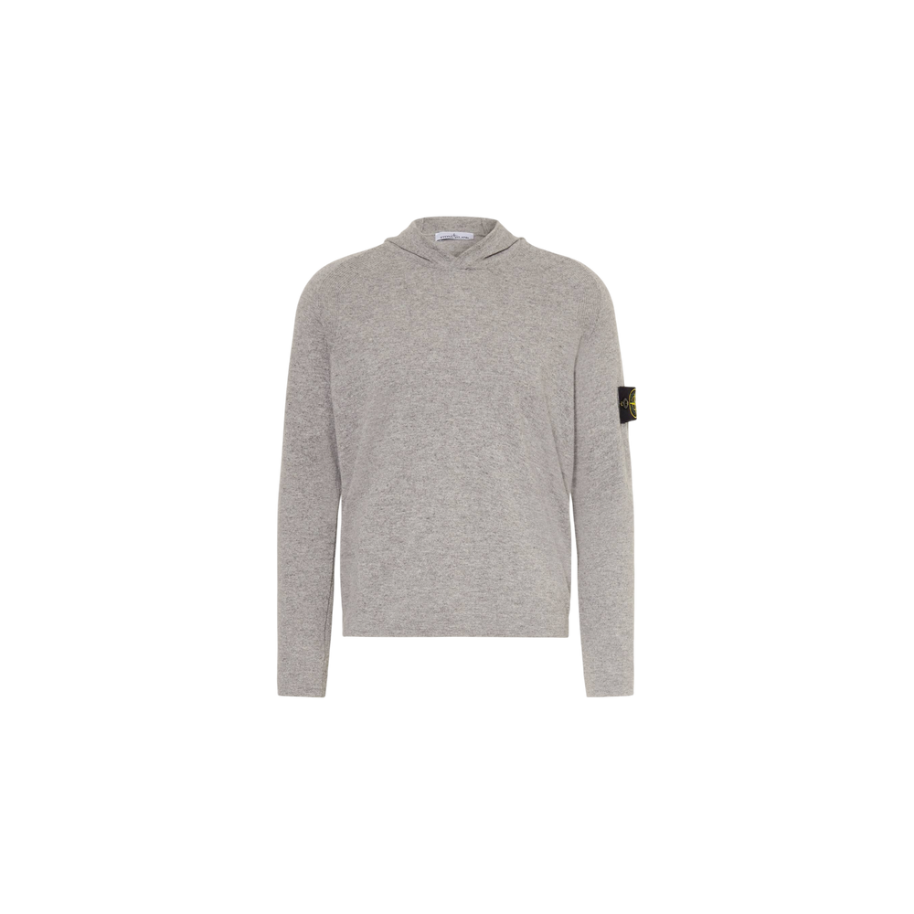 Stone Island Knit Hoodie Gray